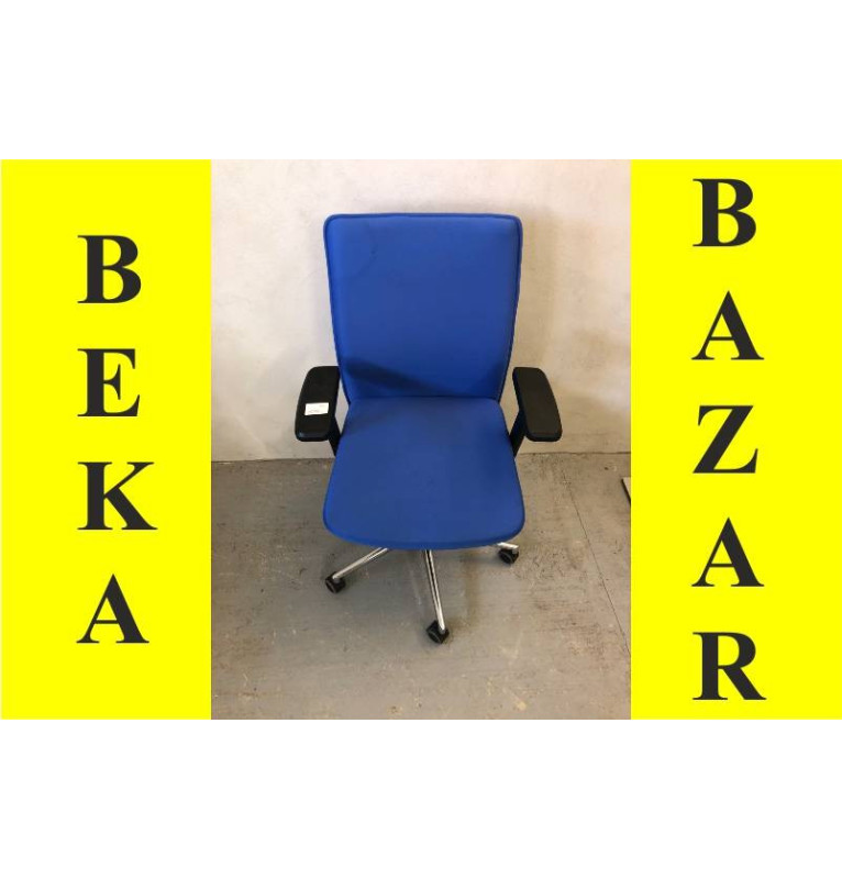 Kancelářská kolečková židle modrá