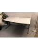 Kancelářský stůl zkosený - šedý dekor