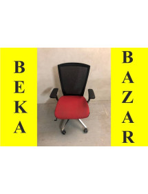 Kancelářská kolečková židle červené barvy - SIDIZ