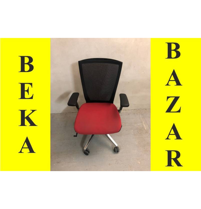 Kancelářská kolečková židle červené barvy - SIDIZ