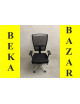 Kancelářská kolečková židle LD - černá barva, síťovaná záda