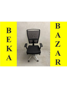 Kancelárska koliesková stolička LD - čierna farba, sieťovaný chrbát
