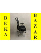 Kancelářská kolečková židle LD - černá barva, síťovaná záda