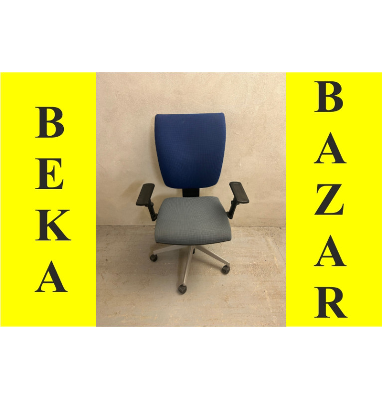 Kancelářská kolečková židle LD - modro-šedá