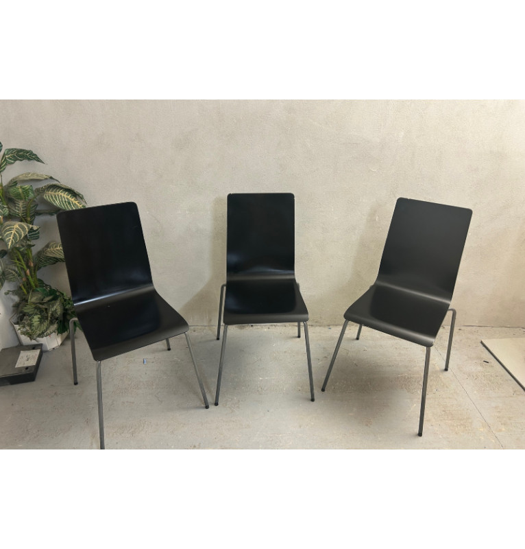 Kancelárska prísediaca stolička Ikea - Martin - čierna farba