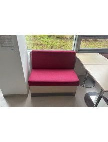 Dvojsedačková sedacia súprava - dekor agát a fialové polstrovanie
