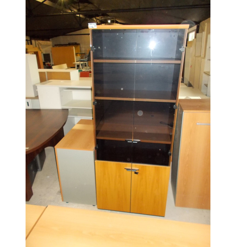 Kancelářská skříň Steelcase sklo + regály