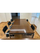 Kancelársky zasadací stôl - dekor tmavý orech