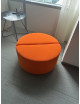 Oranžový dizajnový taburet Martela
