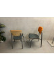 Kancelářská přísedící židle LD šedo oranžová barva