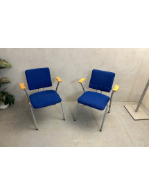 Kancelárska prísediaca stolička Rim - modrá farba