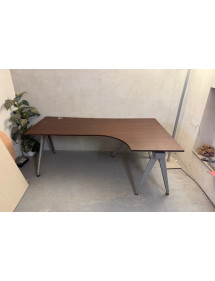 Kancelářský PC stůl do L - Techo - dekor ořech
