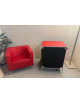 Červené kožené kreslo LD Seating