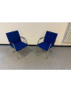 Kancelářská přísedící židle modrá - LD seating