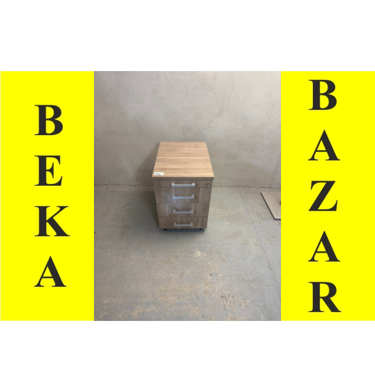 Kontejner pod stůl - dekor dub