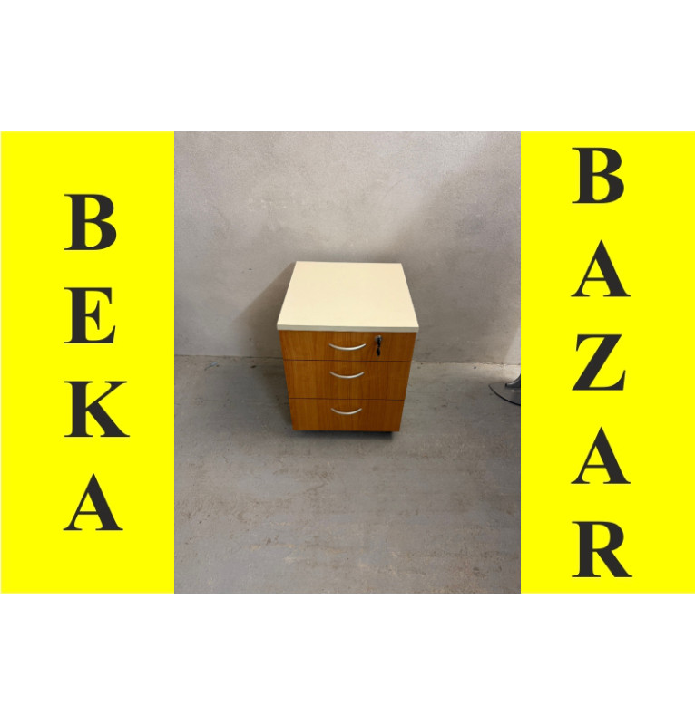 Kancelářský kontejner na kolečkách - dekor višeň