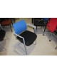 Kancelářská zasedací židle LD - modré opěradlo