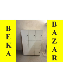 9-ti box bílý (každá skříňka s klíčem)