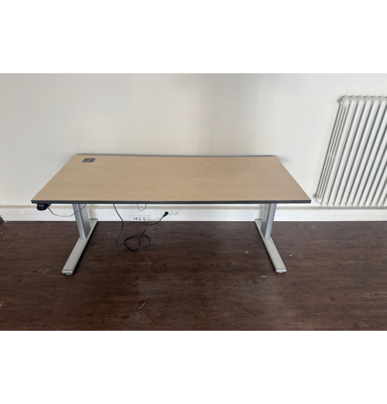 Kancelářský elektrický PC stůl - světlý dekor