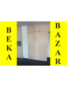 Šatní skříň s nástavcem - světlý dekor