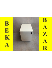 Kancelársky kontajner plechový - biely dekor