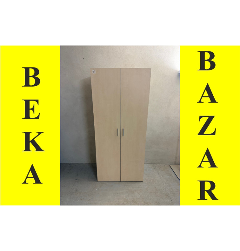 Kancelářská regálová skříň dělená - světlý dekor