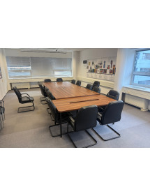 Kancelářský přísedící stůl - dekor ořech