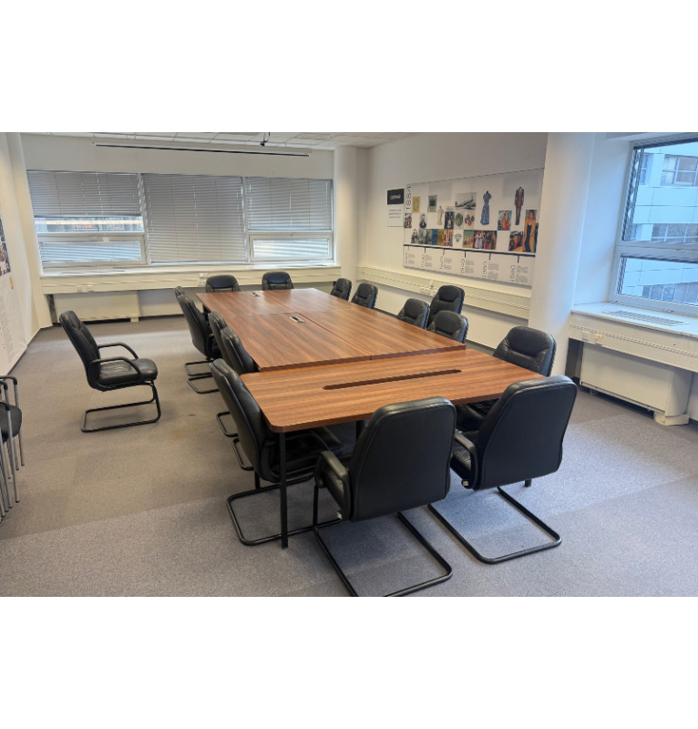 Kancelářský přísedící stůl - dekor ořech