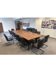 Kancelářský zasedací stůl 4 dílný - dekor ořech
