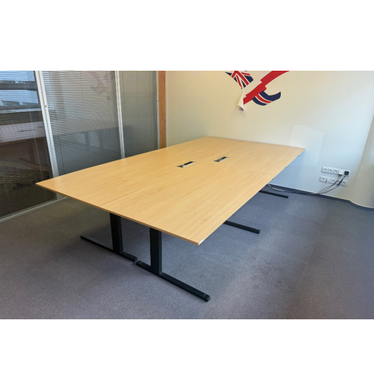 Kancelársky zasadací stôl Techo - 4 dielny, dekor buk