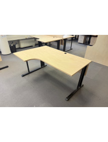 Kancelářský PC stůl L (levá strana) - světlý dekor