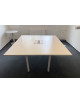 Kancelářský Pc dvojstůl - bílý dekor