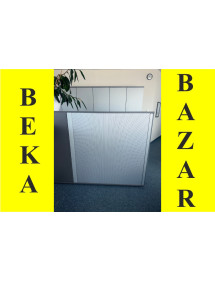 Kancelářská skříň Bene - šedý dekor , roletové dveře