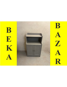 Kancelářská šedá skříň Ikea s odkládacím prostorem