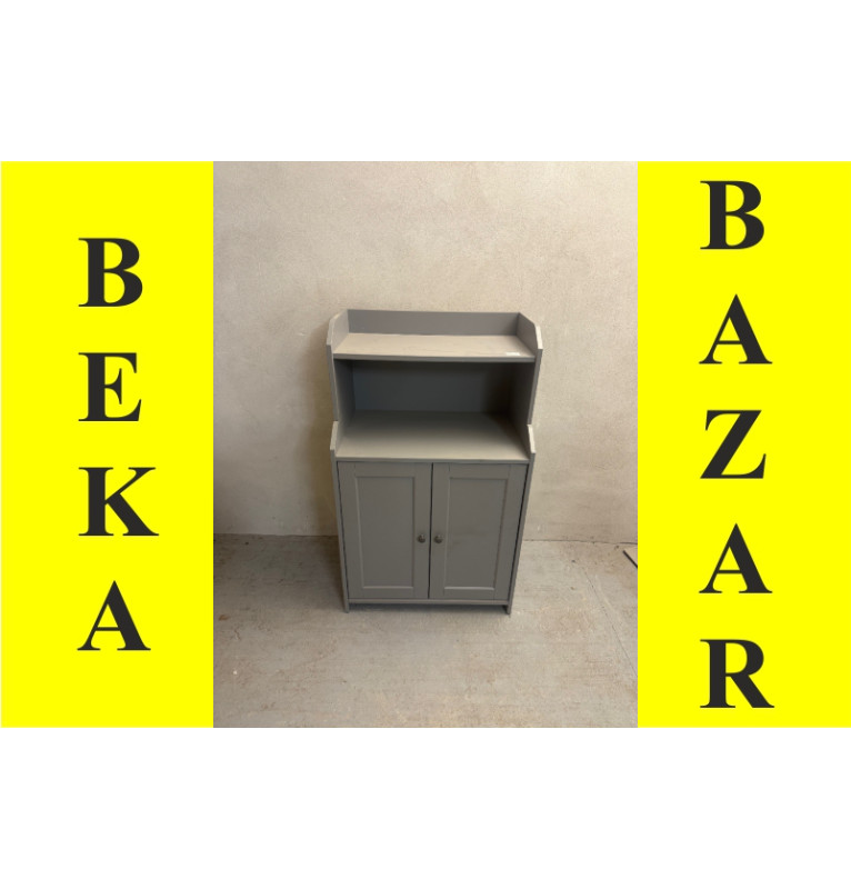 Kancelárska šedá skriňa Ikea s odkladacím priestorom