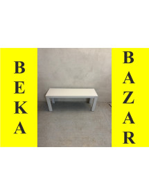 Bílo šedá lavice do šatny - pevná konstrukce