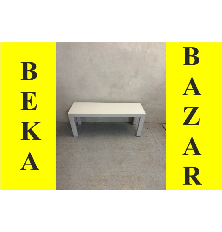 Bielo šedá lavica do šatne - pevná konštrukcia