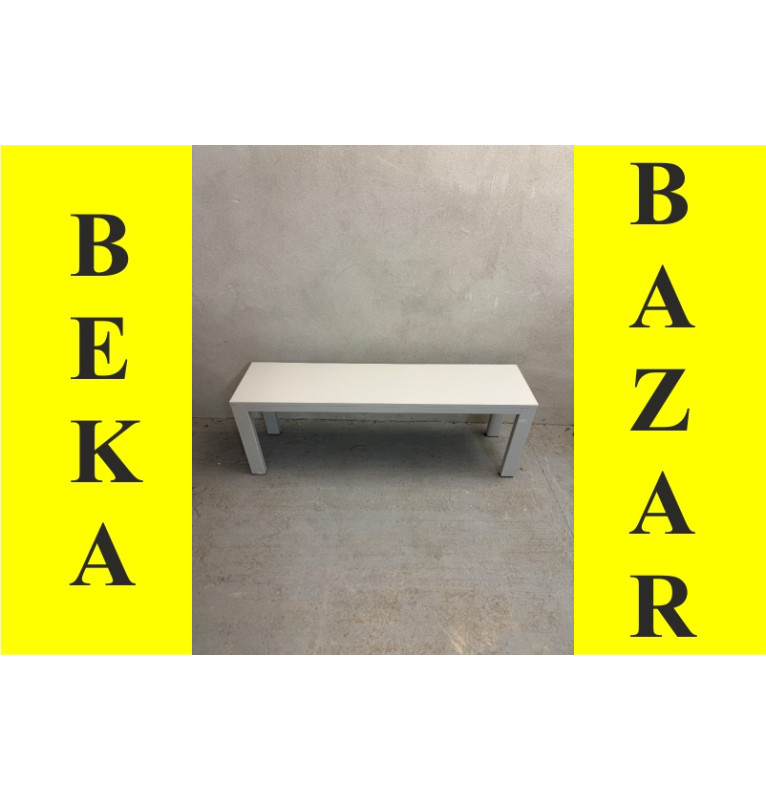 Bielo šedá lavica do šatne - pevná konštrukcia