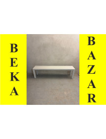 Bílo šedá lavice do šatny - pevná konstrukce