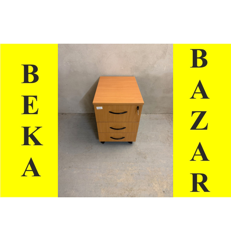 Kancelářský kontejner pod stůl - dekor hnědá hruška