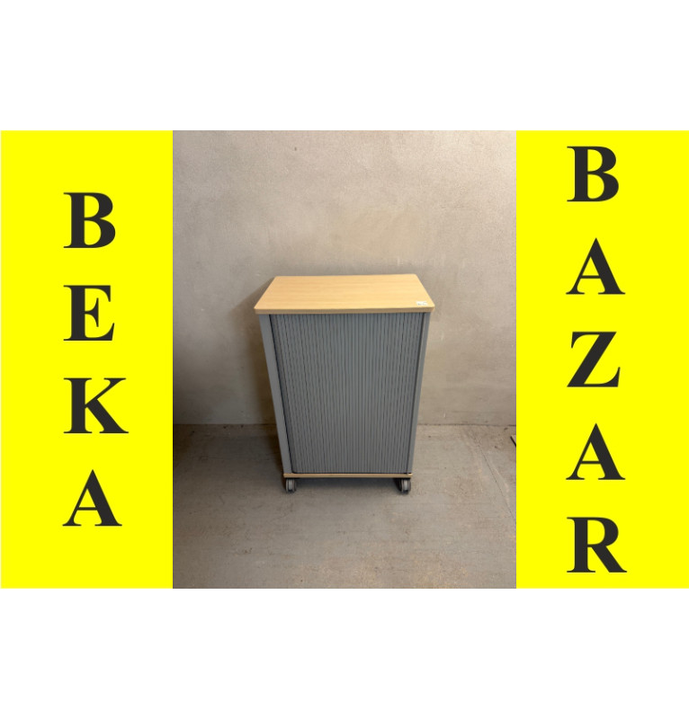 Kontejner s roletkou, na kolečkách - Werndl , světlý dekor