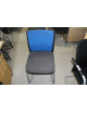 Zasedací kancelářské židle Steelcase šedo modrá