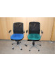 Kancelářské židle modré a zelené