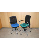 Kancelářské židle modré a zelené