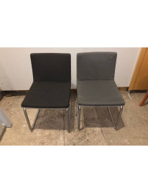 Kancelárska pérová stolička šedá a čierna