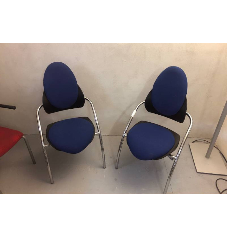 Přísedící kancelářská židle Cazzaro - modrá
