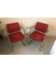 Kancelářská židle LD - červená barva , pérový systém