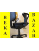 Kancelářská kolečková židle Köhl - černo-žlutá barva