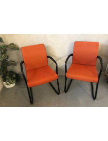 Kancelářská židle König+Neuraht - oranžová, stohovatelná
