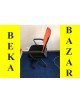 Kancelářská kolečková židle černo-oranžová - síťovaný záda